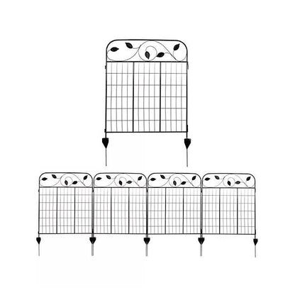 4 Pack Steel Foldable Garden Fence Floral Staked Trellis Panel Animal Barrier - Tampa Home & Garden Store