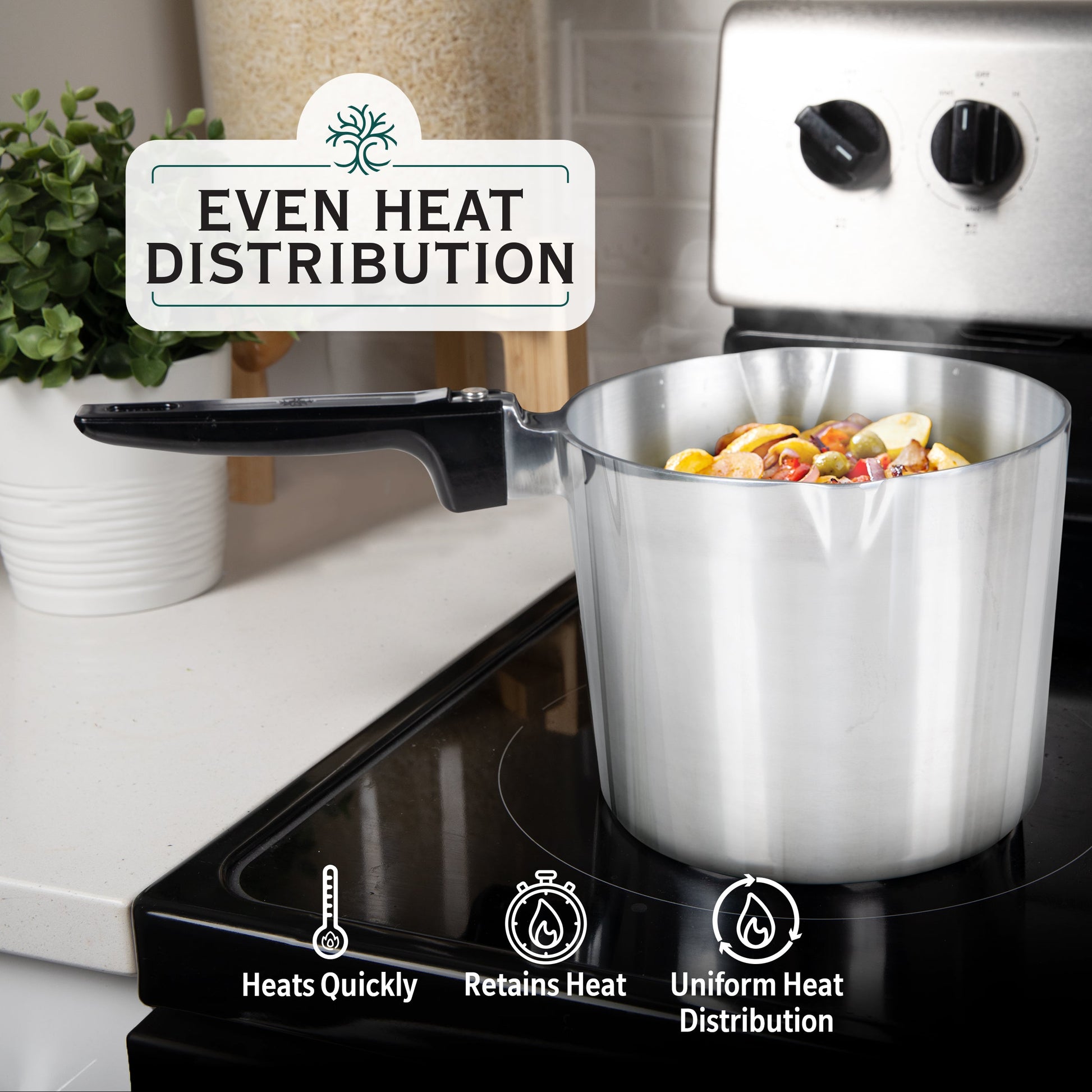 4 Quart Sauce Pan with Lid - Tampa Home & Garden Store