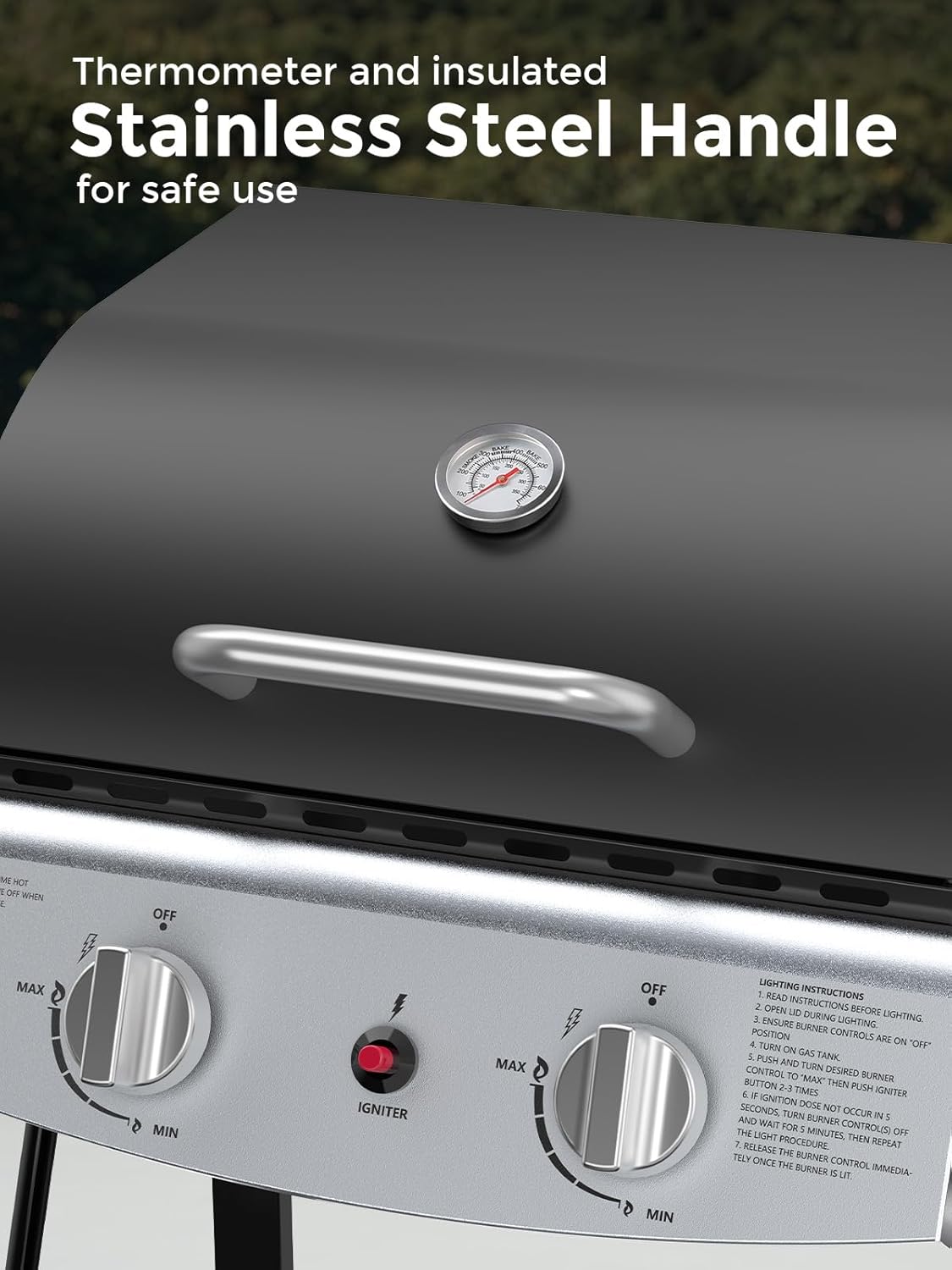 Parrillas de gas propano de 3 y 4 quemadores con quemadores laterales para cocinar al aire libre, barbacoas, patios y campamentos. 