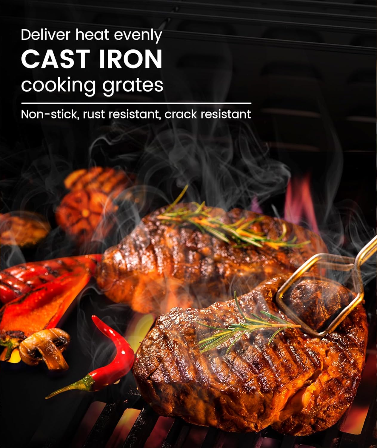 Parrillas de gas propano de 3 y 4 quemadores con quemadores laterales para cocinar al aire libre, barbacoas, patios y campamentos. 