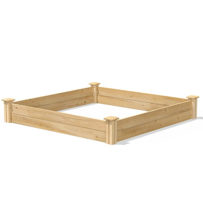 4 ft x 4 ft Pine Wood Raised Garden Bed - Made in USA - Tampa Home & Garden Store