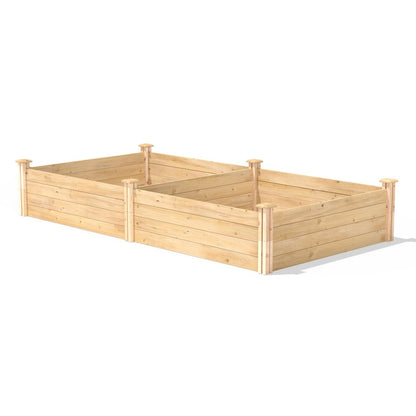 4 ft x 8 ft Cedar Wood Raised Garden Bed - Made in USA - Tampa Home & Garden Store