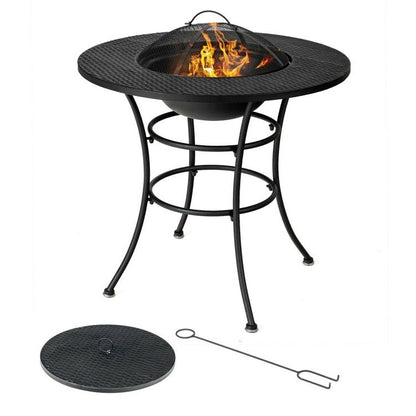 4 in 1 Fire Pit, Grill Cooking BBQ Grate, Ice Bucket, Dining Table - Tampa Home & Garden Store