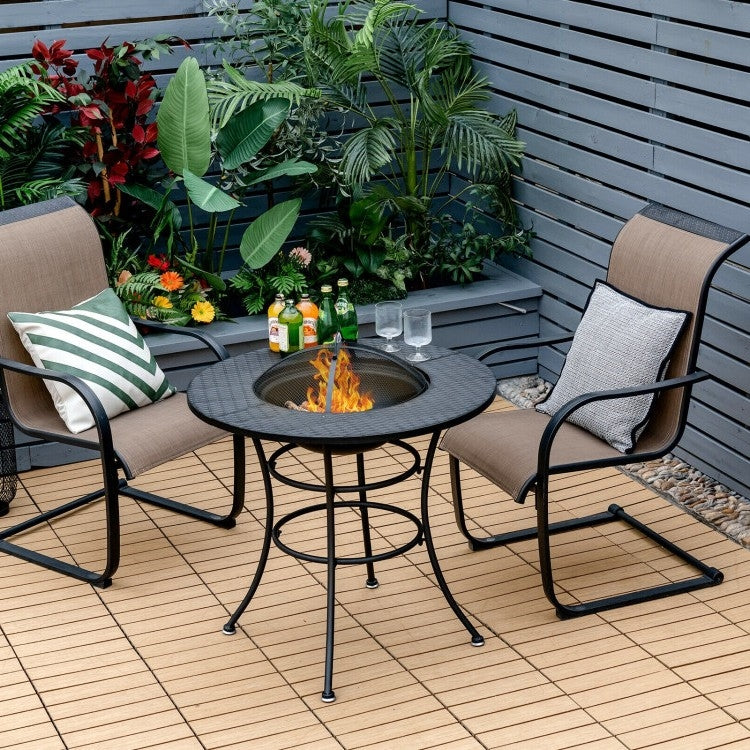 4 in 1 Fire Pit, Grill Cooking BBQ Grate, Ice Bucket, Dining Table - Tampa Home & Garden Store