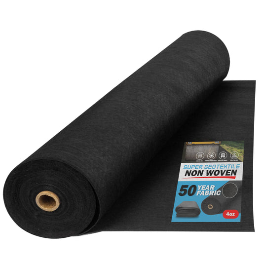 4 oz Non Woven Needle Punched Geotextile Filter Fabric - 50 Year Fabric - Tampa Home & Garden Store