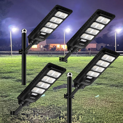 4 pack 200W solar street lights 20000 lumens - Tampa Home & Garden Store