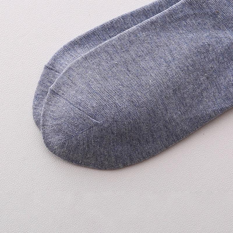 Gray-blue cotton ankle sock close-up showing soft knit fabric and rounded toe on Tampa Home & Garden Store