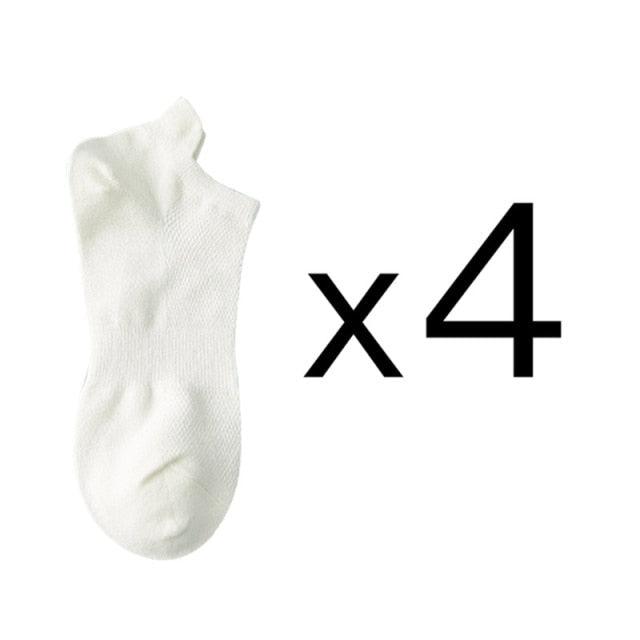 Stevvex white ankle sock pack of 4 on Tampa Home & Garden Store