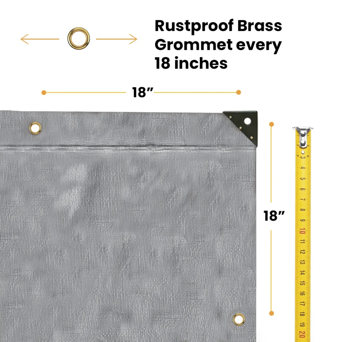 4' x 20' Super Heavy Duty Poly Tarp - Tampa Home & Garden Store