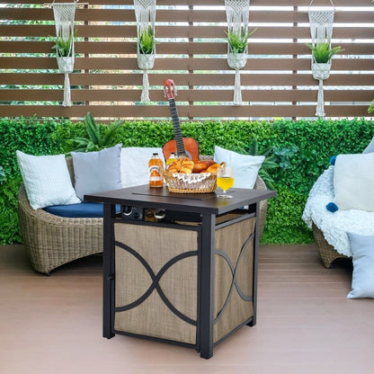 40,000 BTU Portable LP Gas Propane Fire Pit Table - Tampa Home & Garden Store