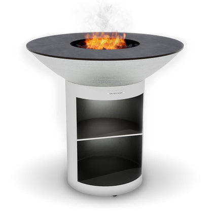 40" Arteflame Platinum Charcoal Griddle & Grill Combo | Storage Base - Tampa Home & Garden Store