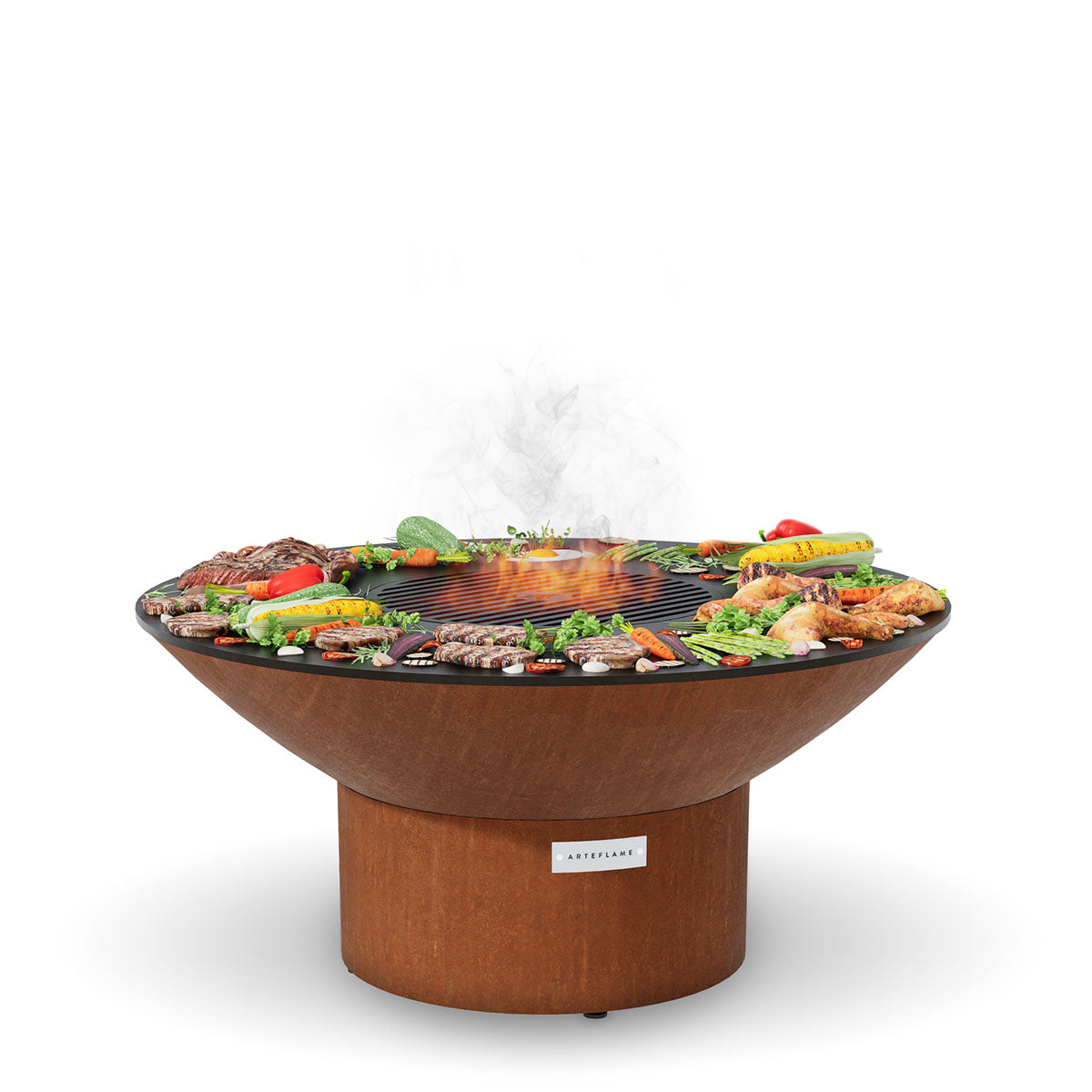 40" Fire Pit with Grilling Grate Griddle | Fire Pit Grill Combo - Tampa soil911.com