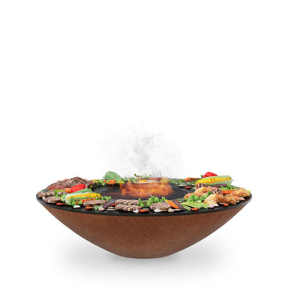 40" Fire Pit with Grilling Grate Griddle | Fire Pit Grill Combo - Tampa Home & Garden Store