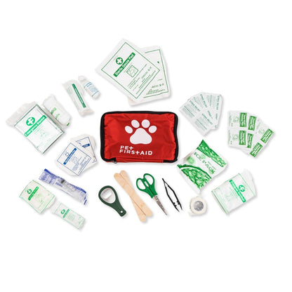 Trousse de premiers secours complète pour animaux de compagnie (40 pièces) : idéale pour les urgences, la sécurité et l’aventure.