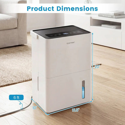 80 Pint Dehumidifier Drain Hose and Smart Control
