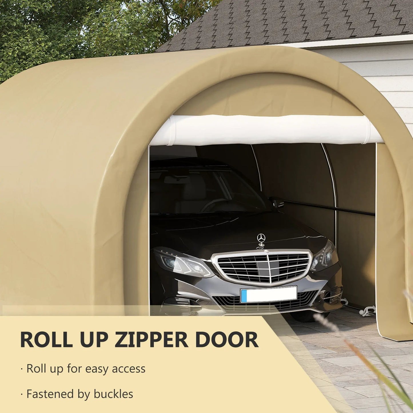 Outsunny 10x16 Carport with Heavy Duty Tent