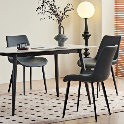 Dining Table Set with Chairs Set of 2 Gray