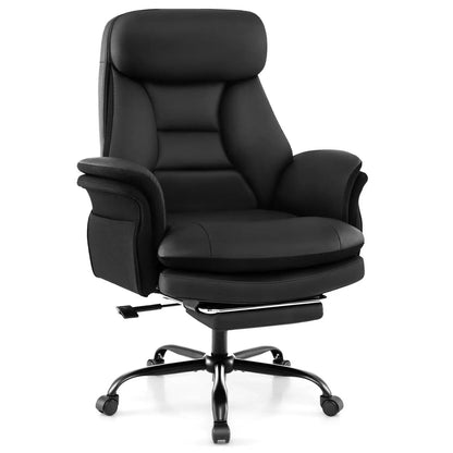 Big and Tall Office Chair with Footrest 400 Lbs