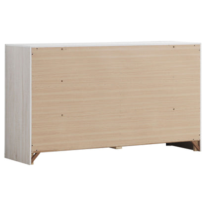 Geary Slatted Headboard Panel Set HouseOfZazla natural wood 4-piece on Tampa Home & Garden Store