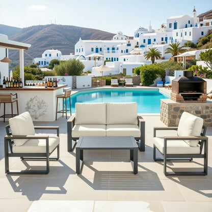 Modern Outdoor Sofa Set with the Coffee Table