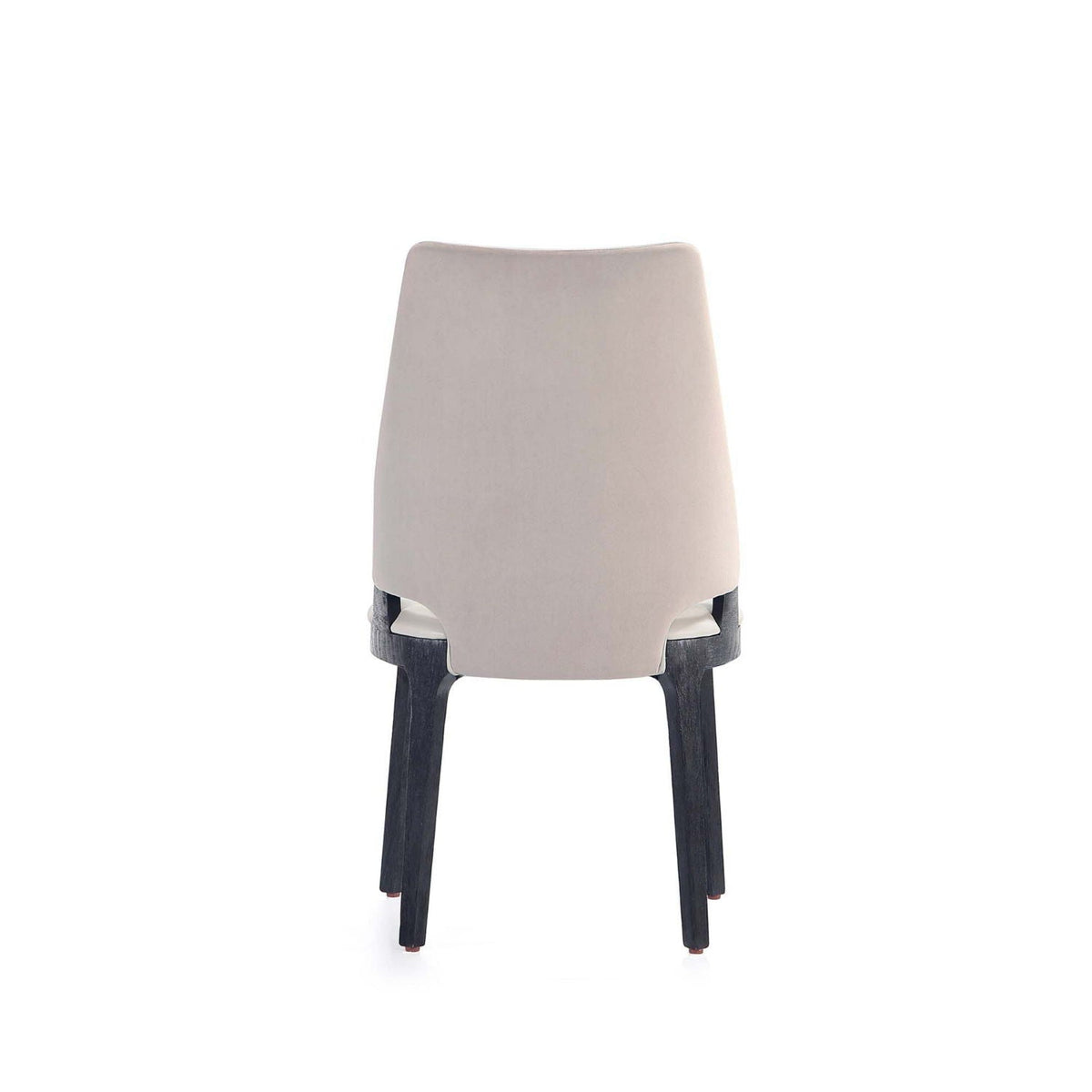 Kara Dining Chair set of 2 with solid beech wood frame and taupe upholstery on Tampa Home & Garden Store