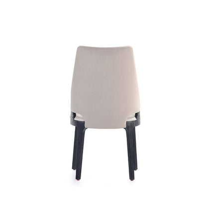 Kara Dining Chair set of 2 with solid beech wood frame and taupe upholstery on Tampa Home & Garden Store