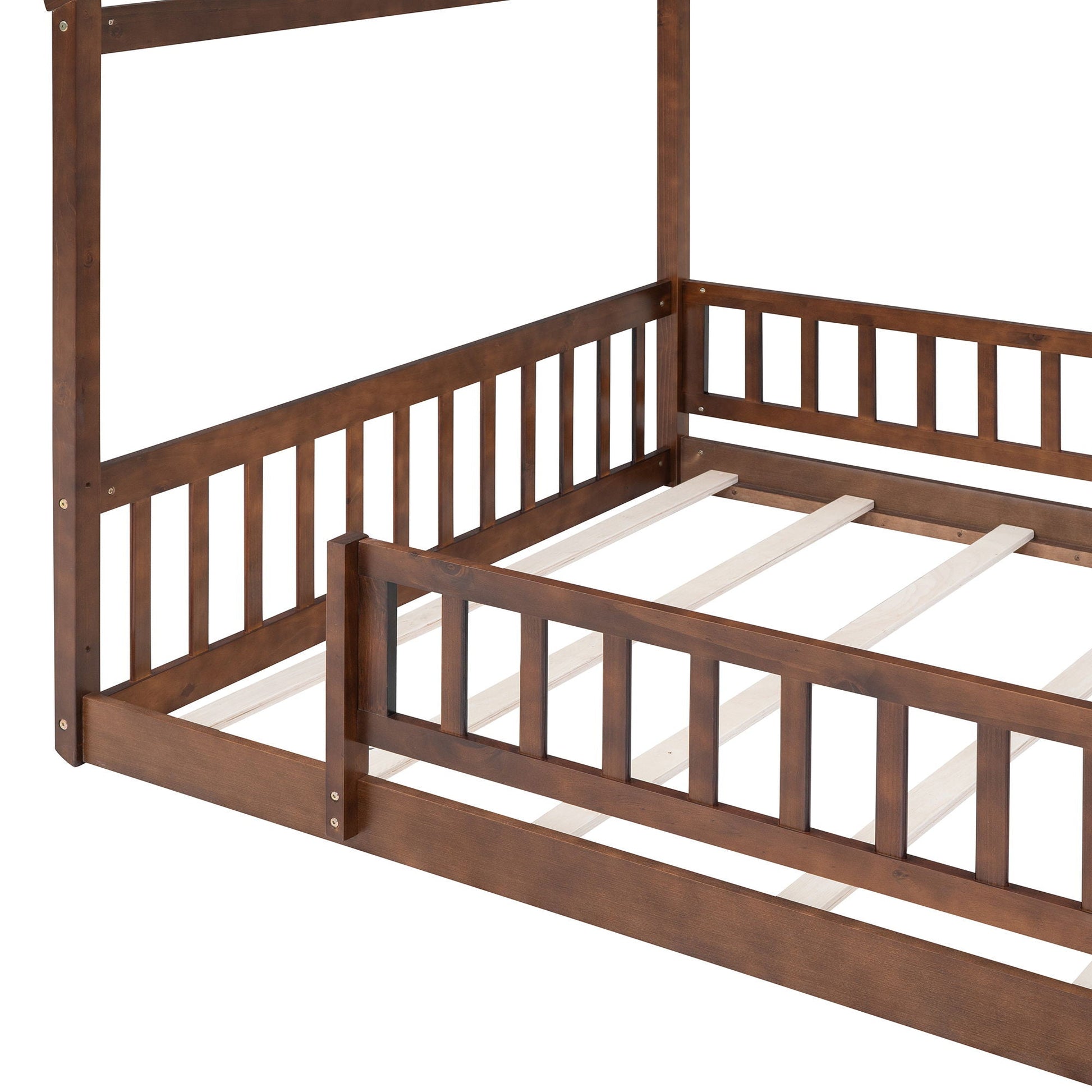 Bed House Bed Frame With Fence dark wood canopy frame by Unique Piece Furniture on Tampa Home & Garden Store