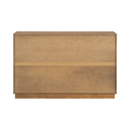 Cabinet with storage in natural light wood finish for living and dining room use on Tampa Home & Garden Store
