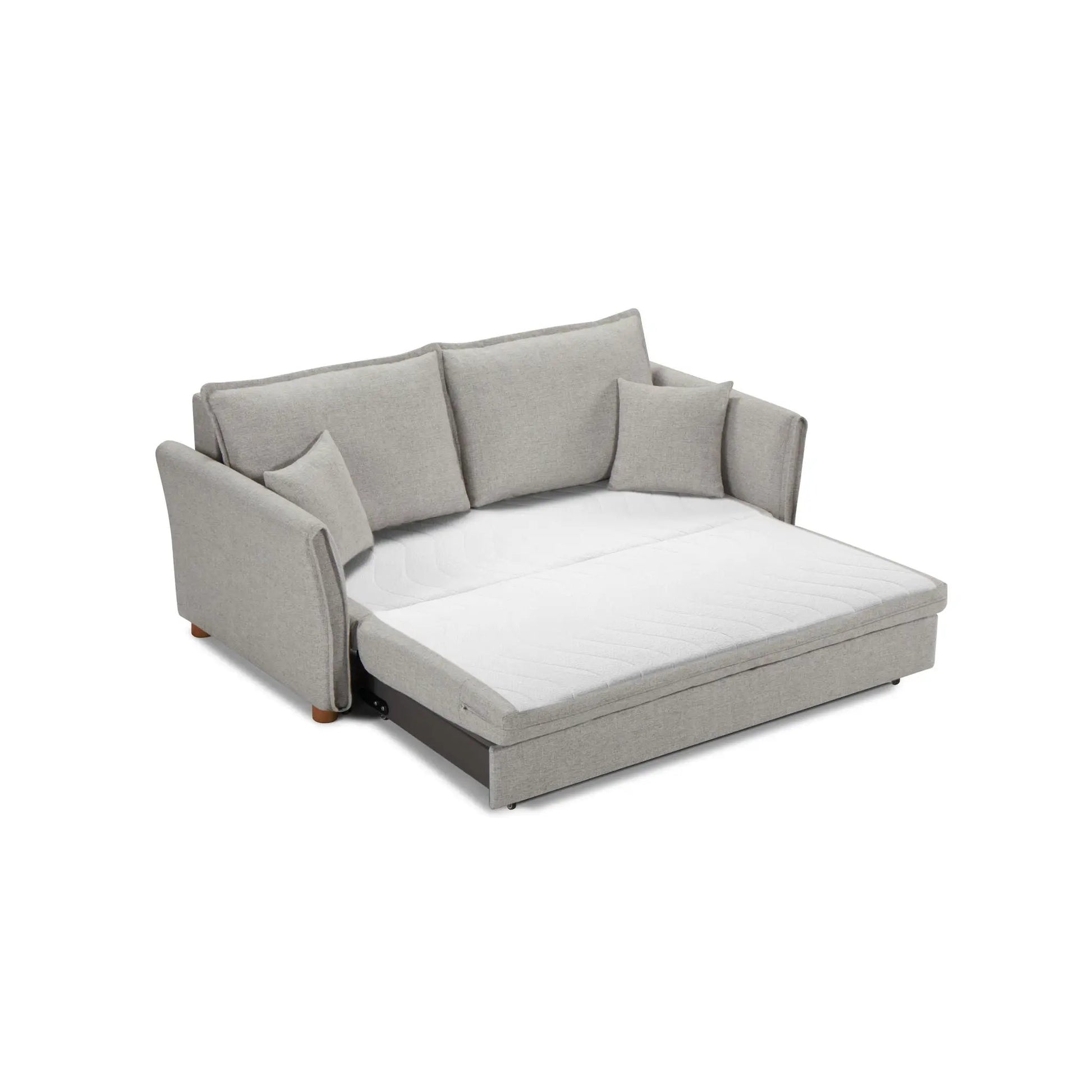 Oren chenille sleeper sectional sofa with storage gray, includes 2 toss pillows on Tampa Home & Garden Store