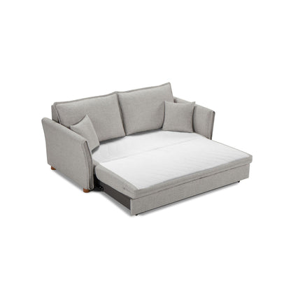Oren Chenille Sleeper Sectional Sofa gray with storage HouseOfZazla on Tampa Home & Garden Store