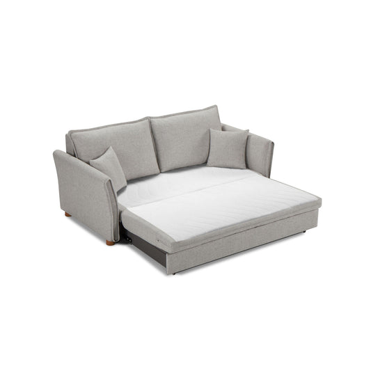 Oren Chenille Sleeper Sectional Sofa gray with storage HouseOfZazla on Tampa Home & Garden Store