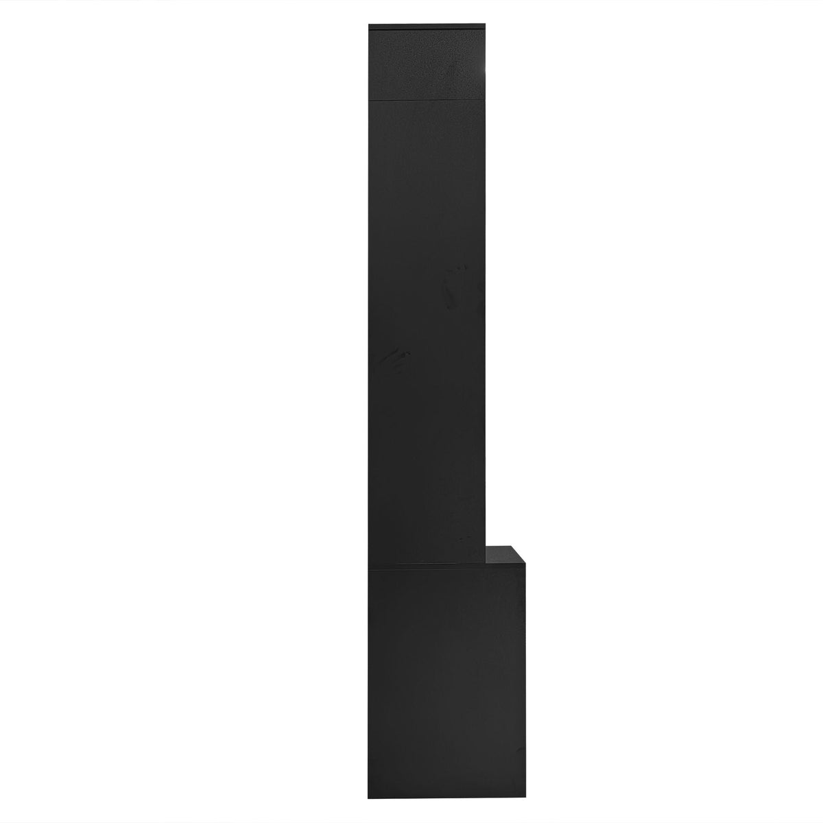 Wall Unit Entertainment Center with Glass Doors in black on Tampa Home & Garden Store