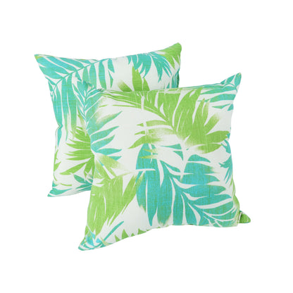 Pack of Two Waterproof Outdoor Throw Pillows