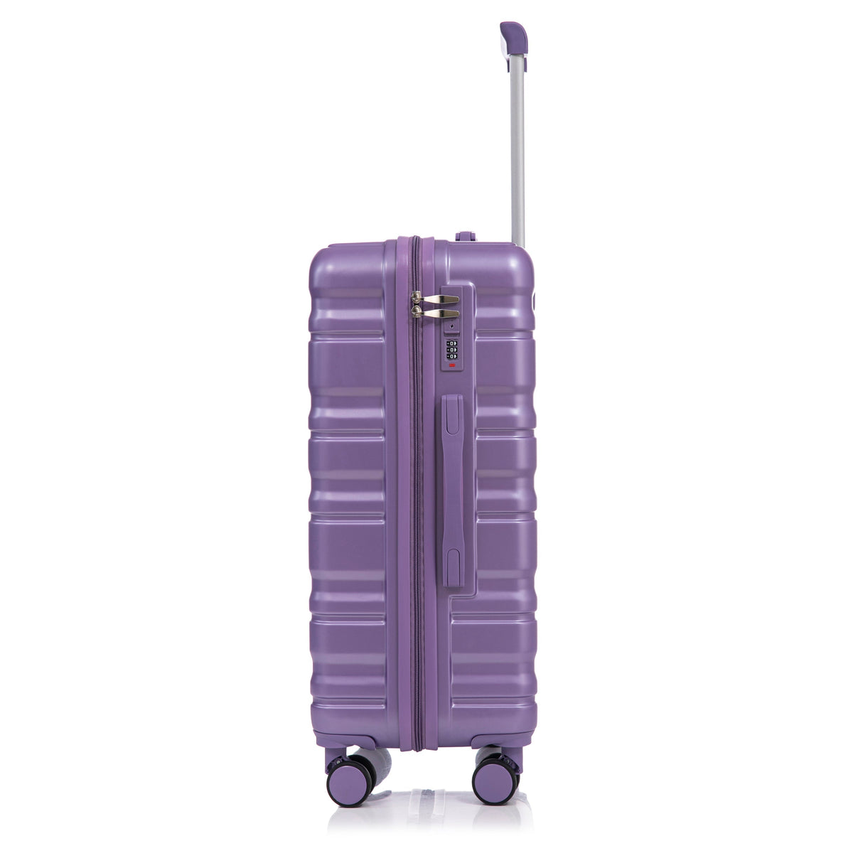 HIFINE Tourist 3-Piece ABS Spinner Luggage Set purple suitcase with telescoping handle on Tampa Home & Garden Store