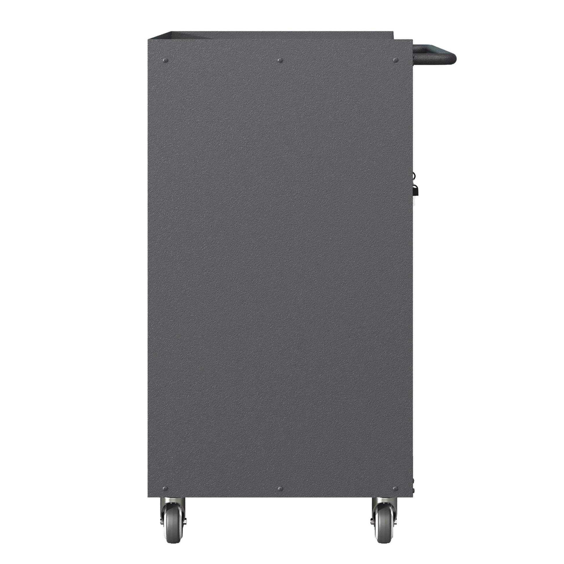 Sturdy metal tool cabinet with wheels gray steel HouseOfZazla garage storage on Tampa Home & Garden Store