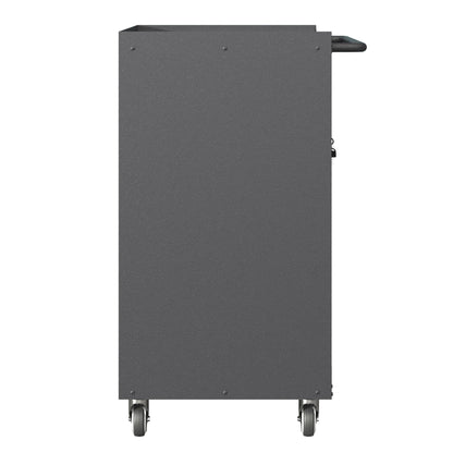 Sturdy metal tool cabinet with wheels gray steel HouseOfZazla garage storage on Tampa Home & Garden Store