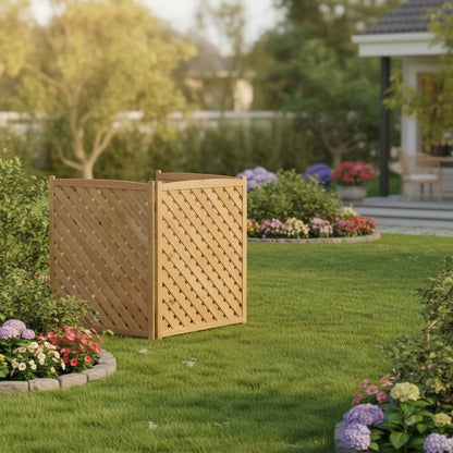 Outdoor 3 Panel Air Conditioner Screen For Patios
