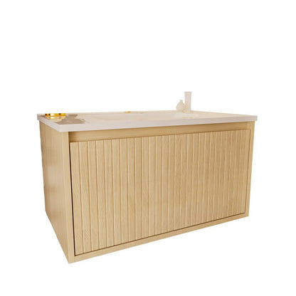 Wall Mounted Floating Bathroom Vanity With Sink