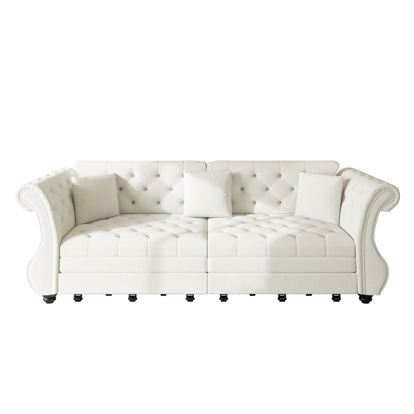 Oversized Chesterfield Sofa and a Pull Out Bed