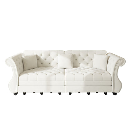 Oversized Chesterfield Sofa and a Pull Out Bed