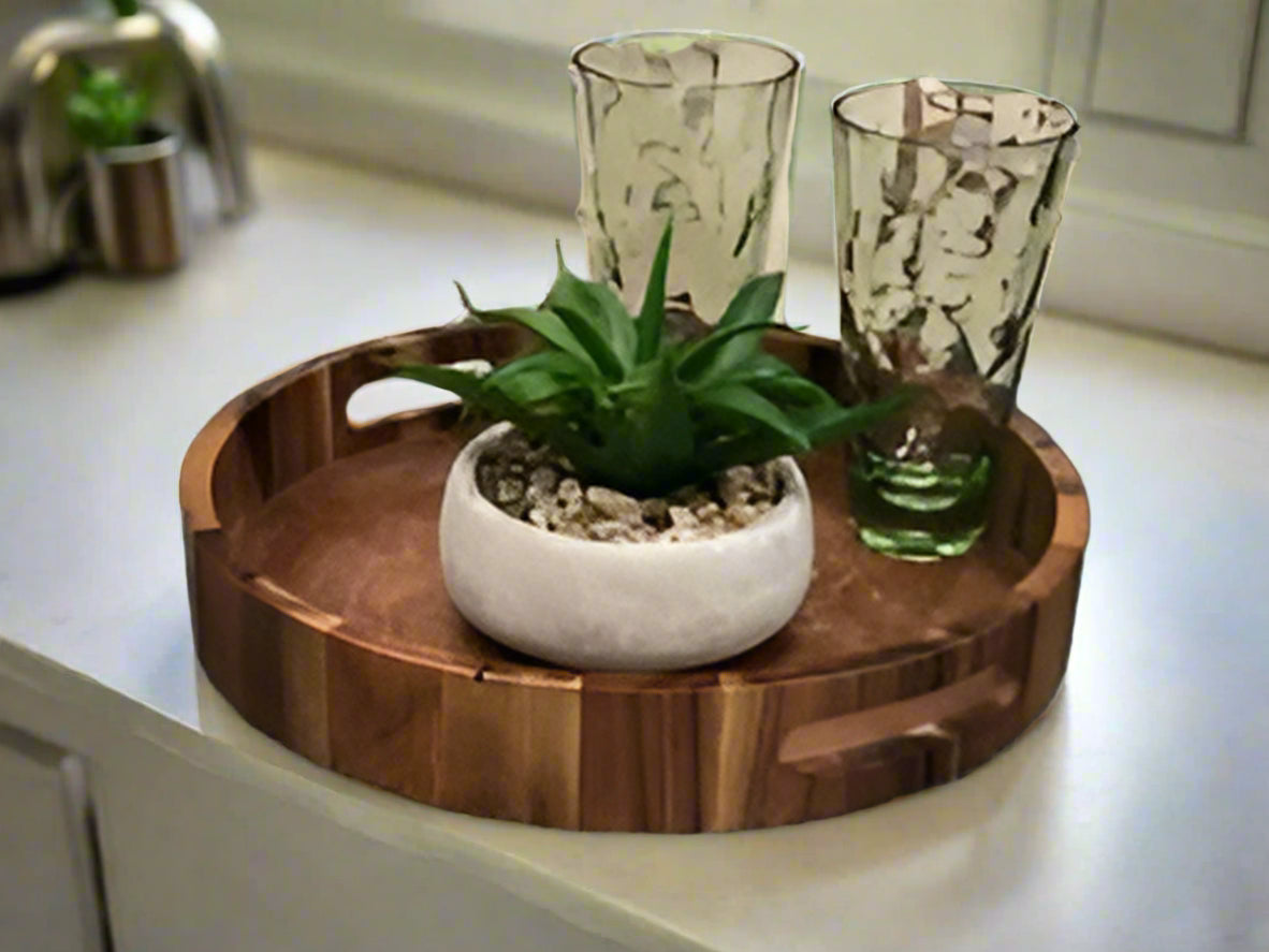 Round Serving Tray