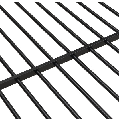 Modern black metal bunk bed frame with slat rails by HouseOfZazla on Tampa Home & Garden Store