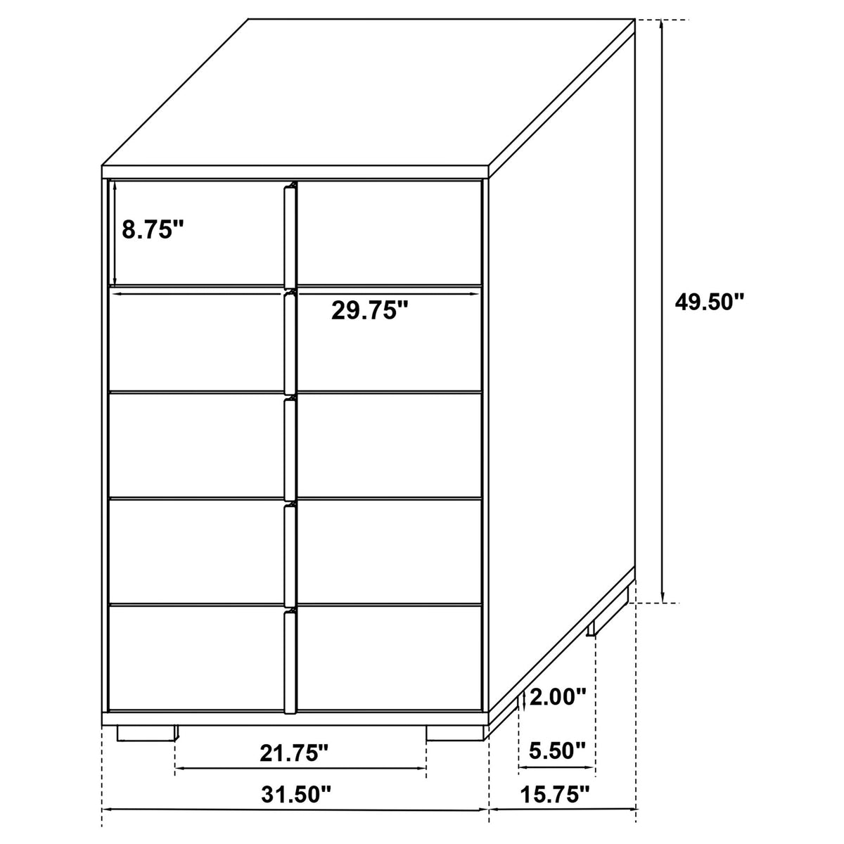 Jeremiah Modern Bedroom Set and Led Headboard