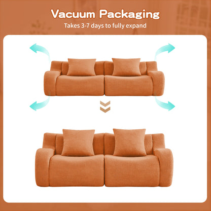 Soft Teddy Fabric Boneless Sofa For Living