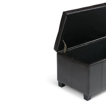 Dover Upholstered Storage Ottoman Bench with Lid