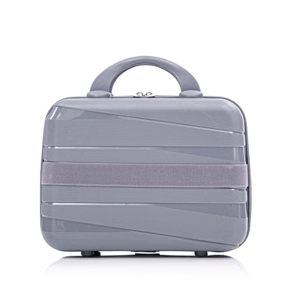 4-Piece PP Spinner Luggage Set in light gray with cosmetic case by HouseOfZazla on Tampa Home & Garden Store
