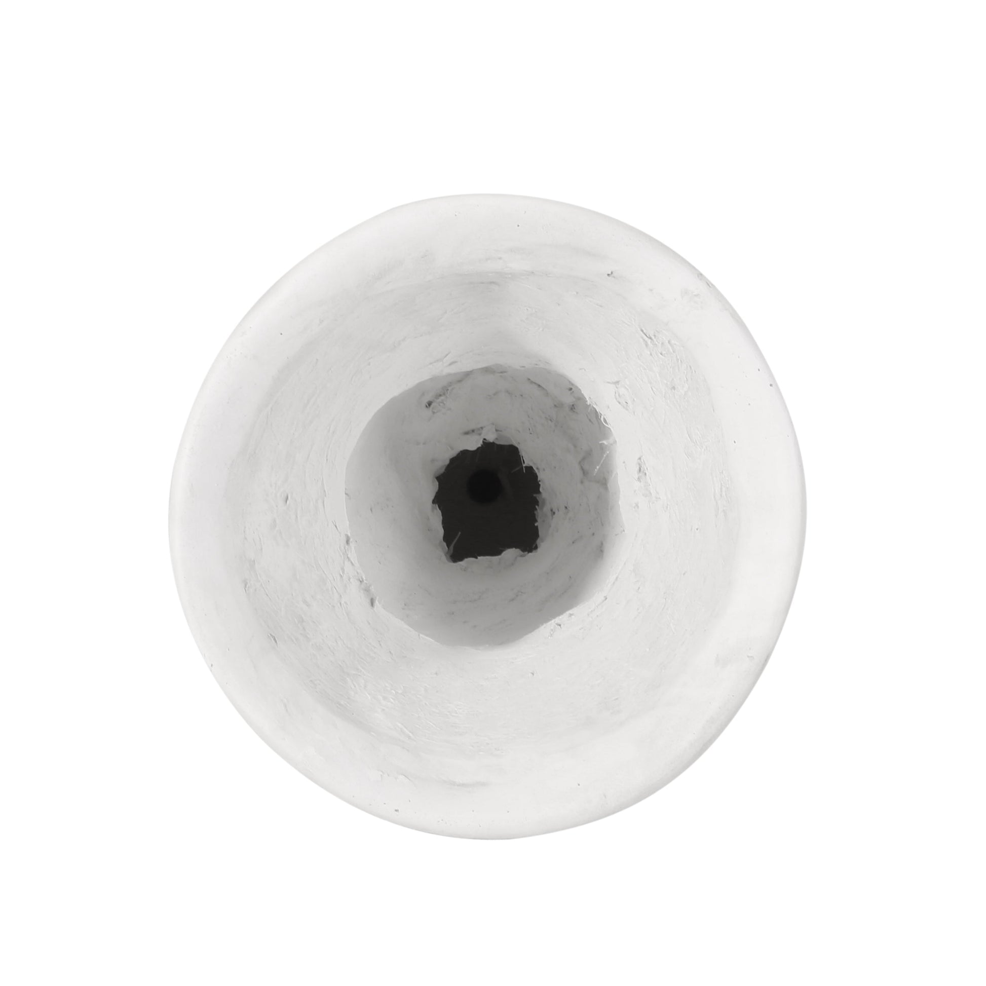 MGO Garden Urn Planter white ceramic round opening top-down view on Tampa Home & Garden Store