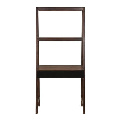 Ladder Desk and Shelf In Natural Wood Finish