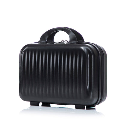 HouseOfZazla ABS Spinner Wheel Luggage Set in black with cosmetic case on Tampa Home & Garden Store
