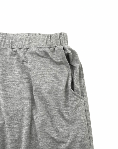 Women's Spun Bamboo Lounge Jogger Pants gray heather knit with elastic waistband pocket on Tampa Home & Garden Store